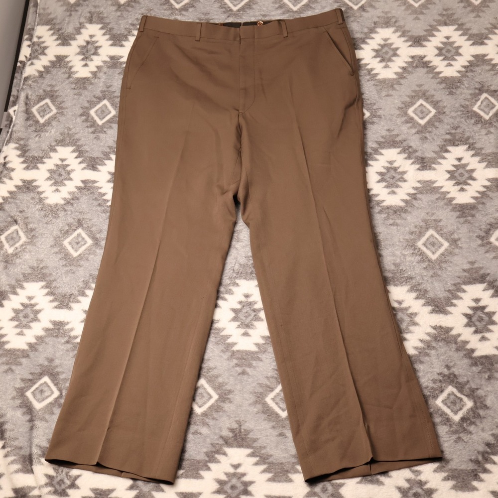 Vintage USA Majer Domo 100% Wool Trousers Harolds Brown Dress Pants 40x30